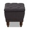 Baxton Studio Annabelle Dark Grey Walnut Finished Tufted Storage Ottoman 131-7218 - alternate 7